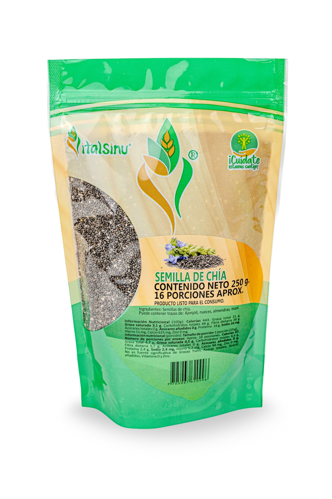 Semillas de Chía 250gr - Presentación disponible