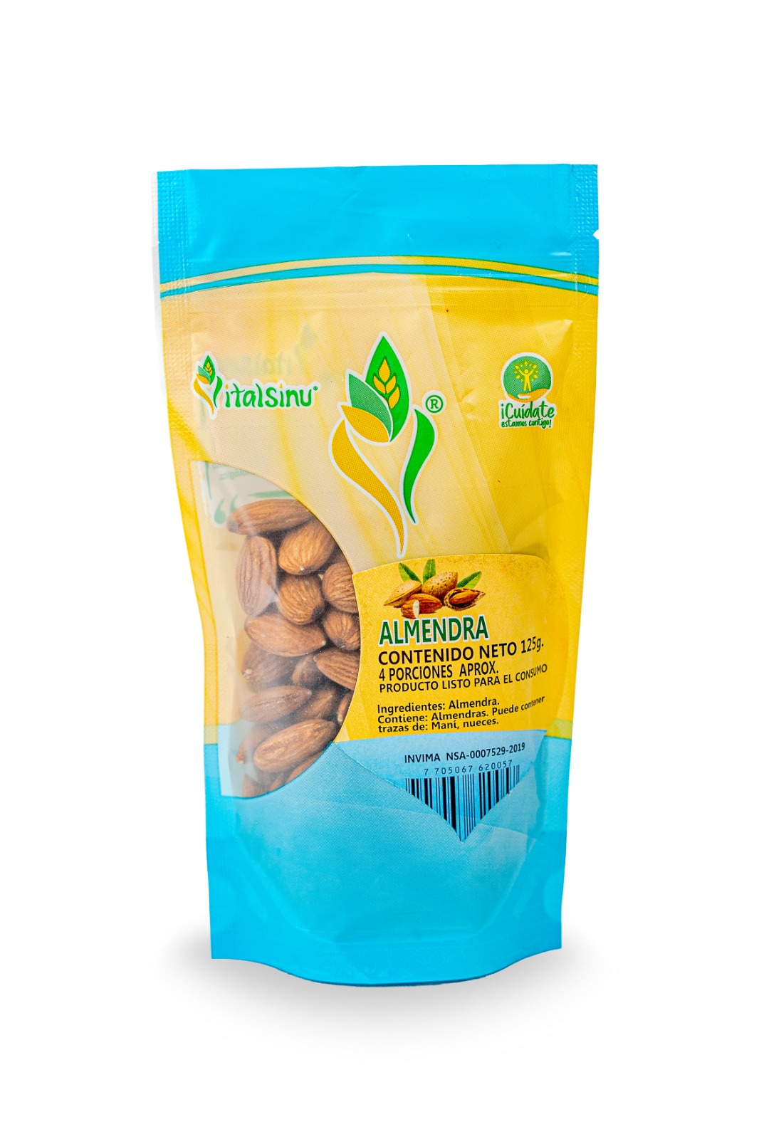 Almendras Natural 125gr - Presentación disponible