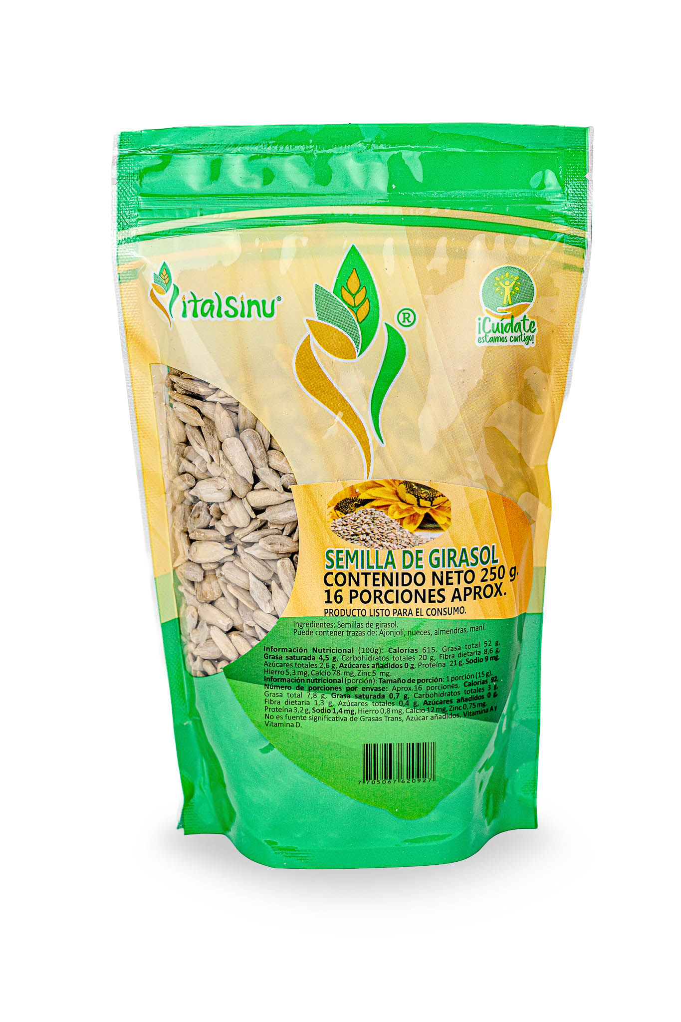 Semillas Girasol 250gr - Presentación disponible