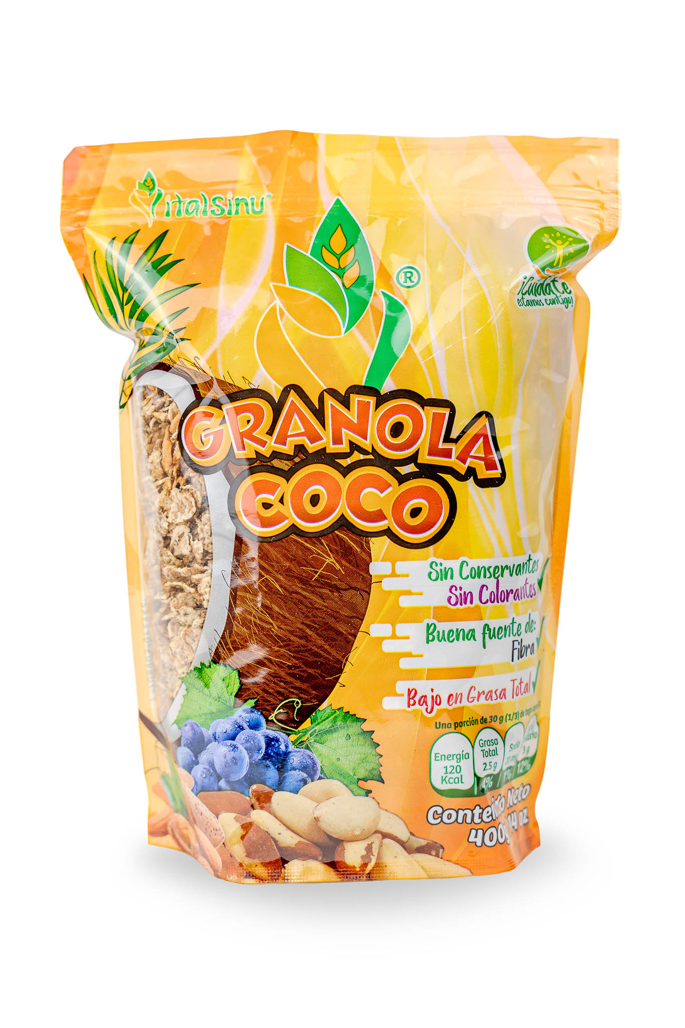 Granola Coco 400gr - Presentación disponible