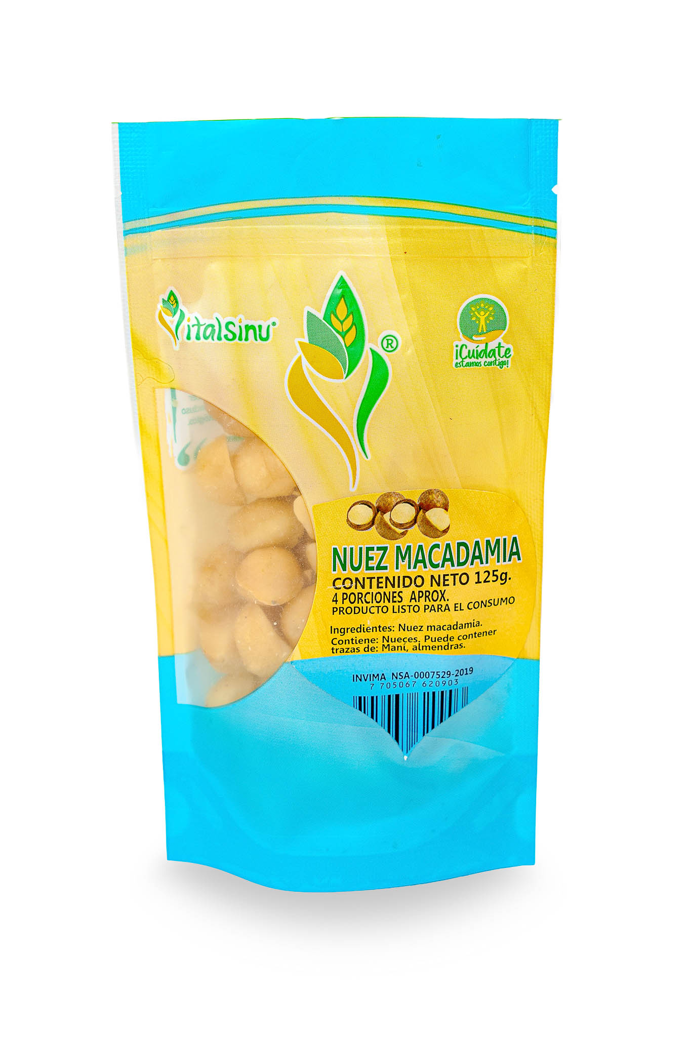 Nuez Macadamia 125gr - Presentación disponible