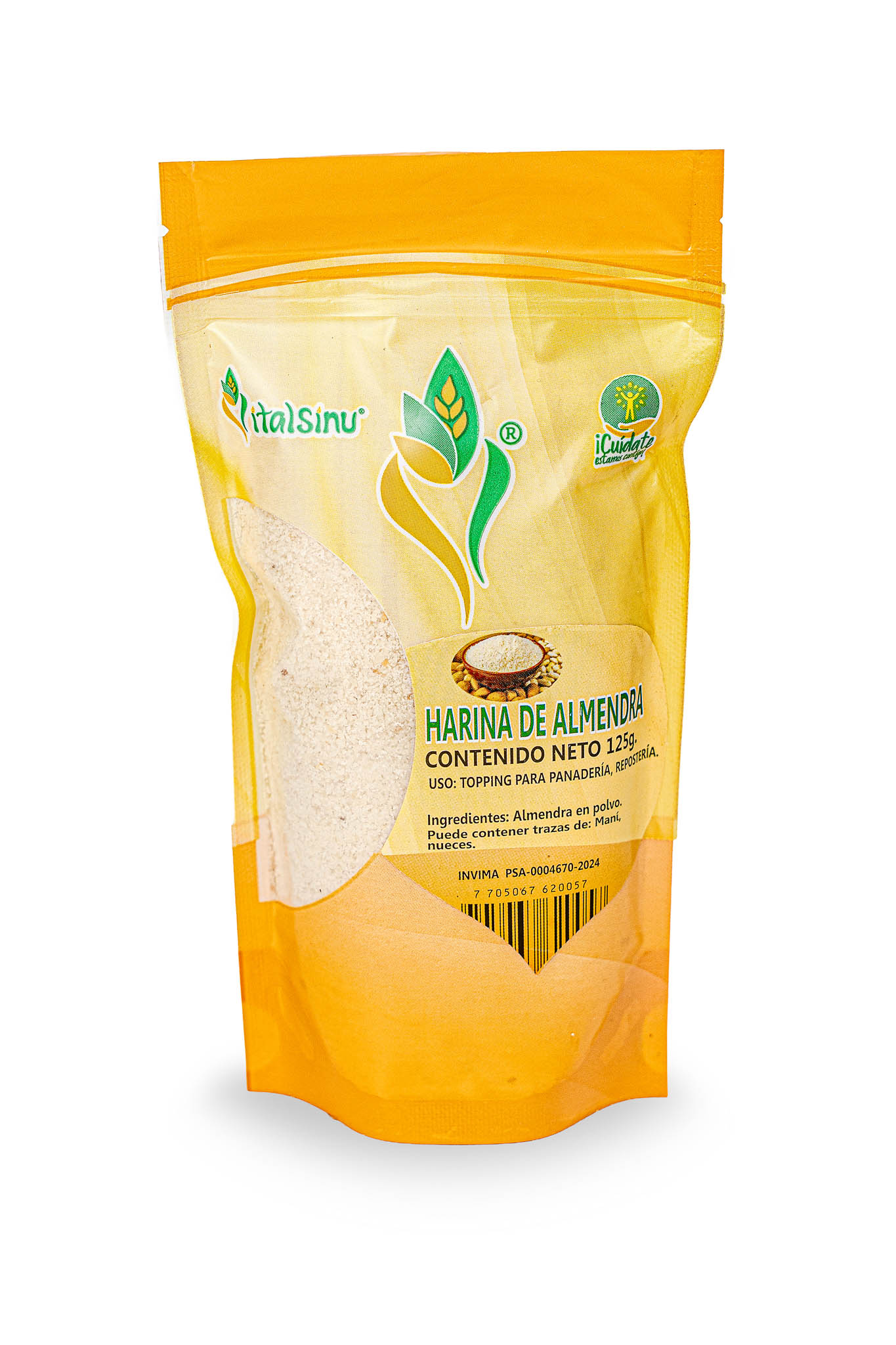 Harina de Almendra 125gr - Producto saludable Vitalsinú