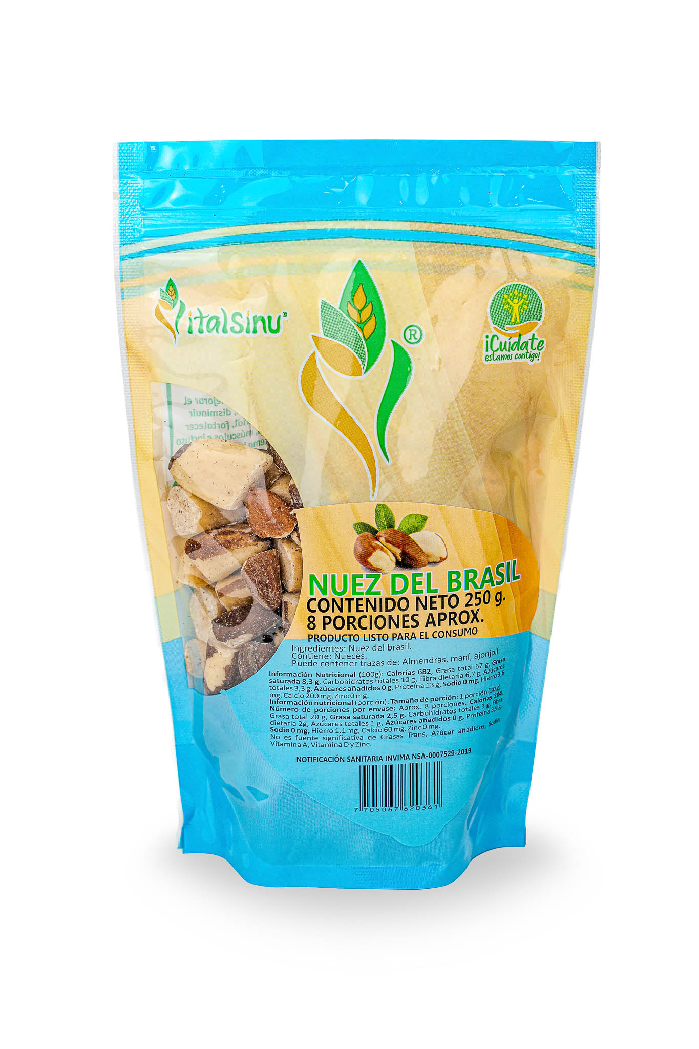 Nuez del Brasil 250gr - Presentación disponible