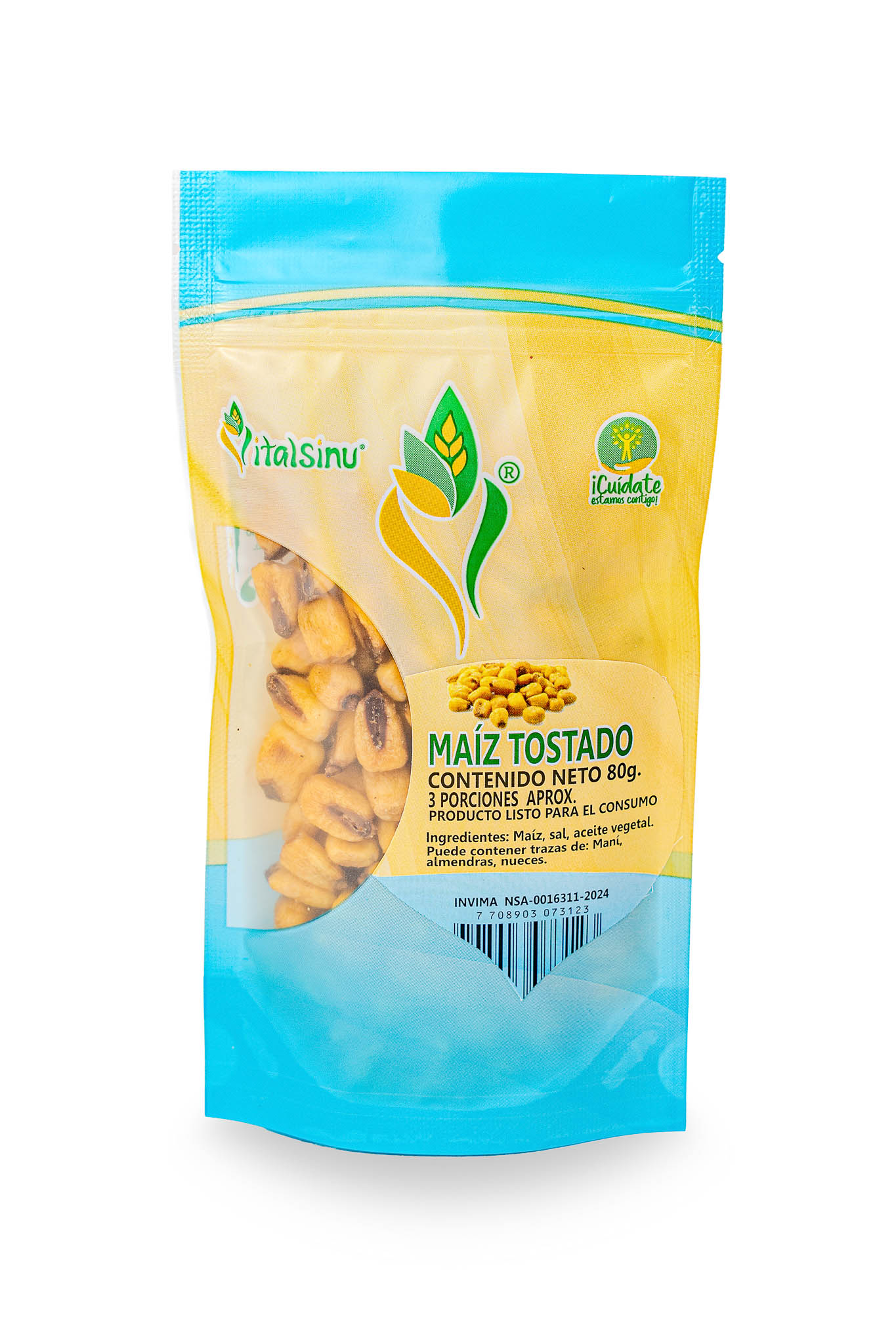 Maiz Tostado 80gr - Presentación disponible