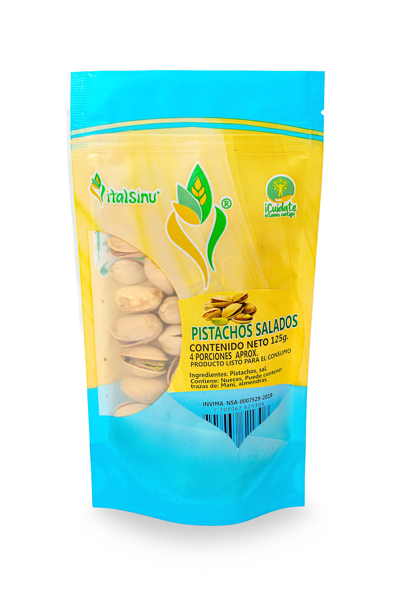 Pistachos Salados 125gr - Presentación disponible