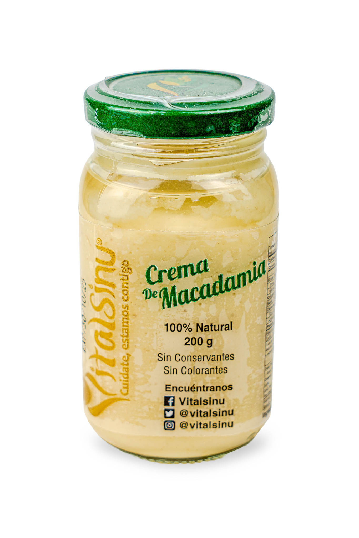 Crema de Macadamia 200gr - Producto saludable Vitalsinú