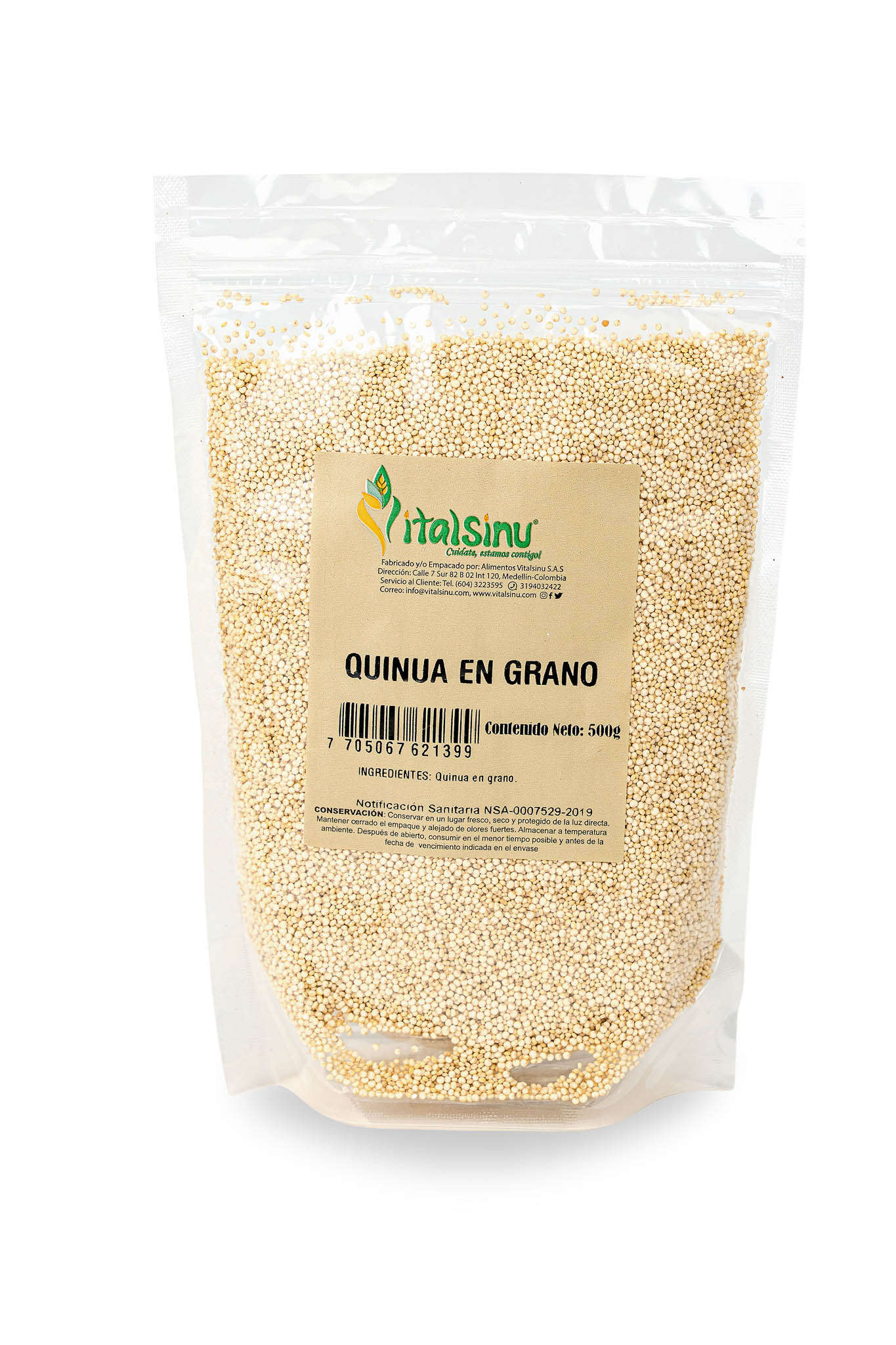 Quinua en Grano 500gr - Producto saludable Vitalsinú
