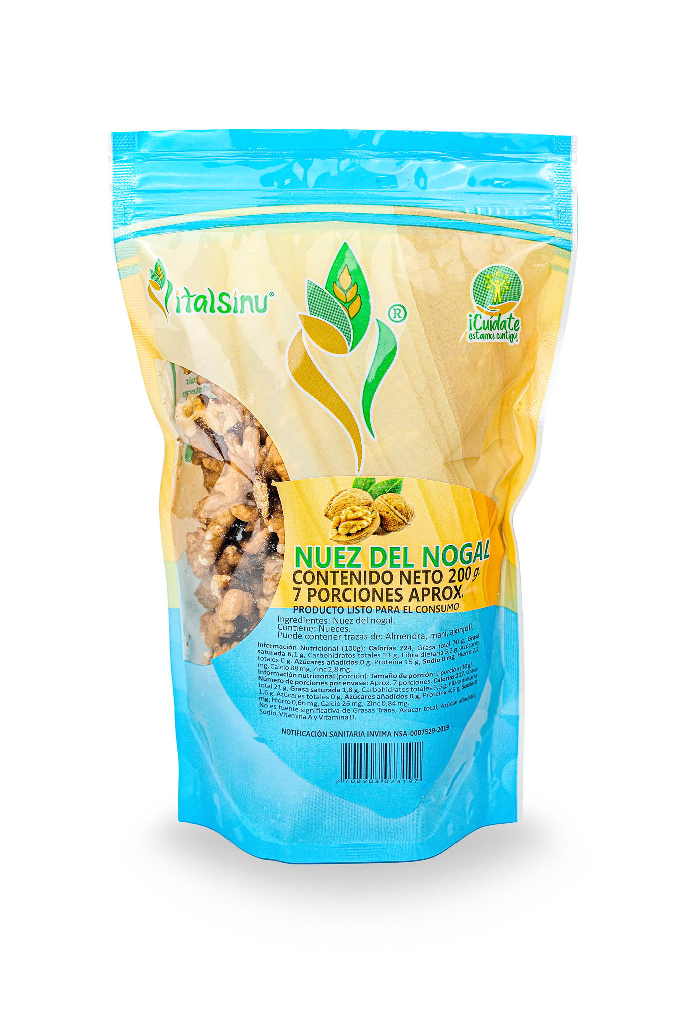Nuez Nogal 200gr - Producto saludable Vitalsinú
