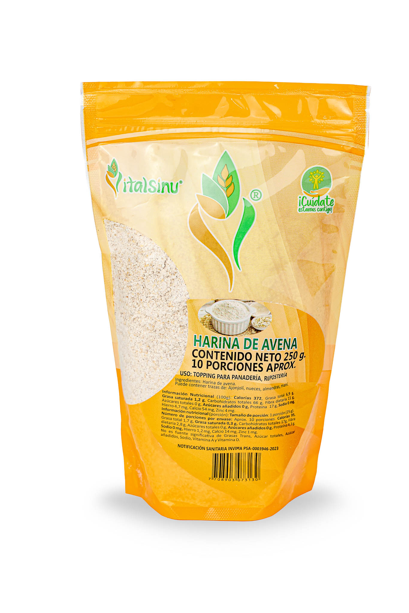 Harina de Avena 250gr - Presentación disponible