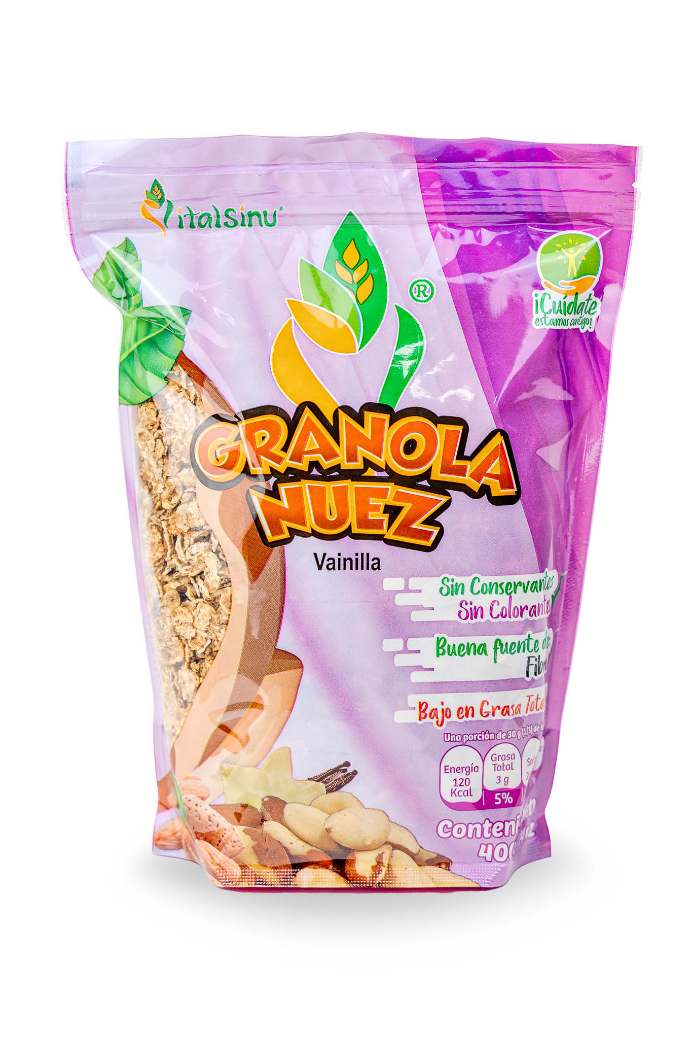 Granola Nuez 400gr - Presentación disponible