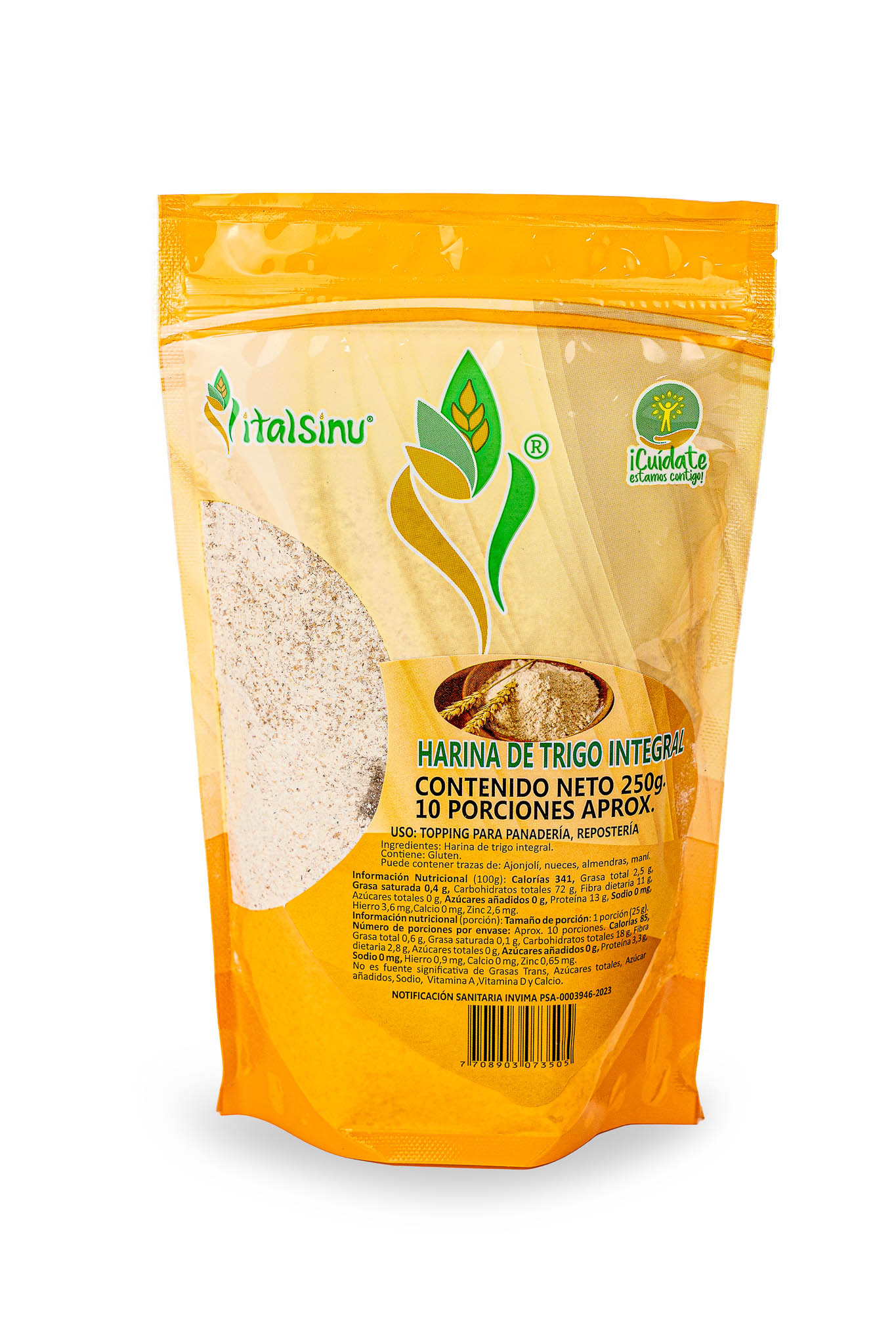 Harina de Trigo Integral 250gr - Presentación disponible
