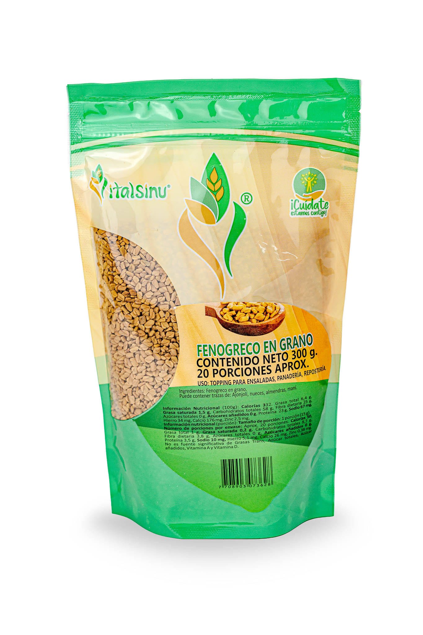 Fenogreco en grano 300gr - Producto saludable Vitalsinú