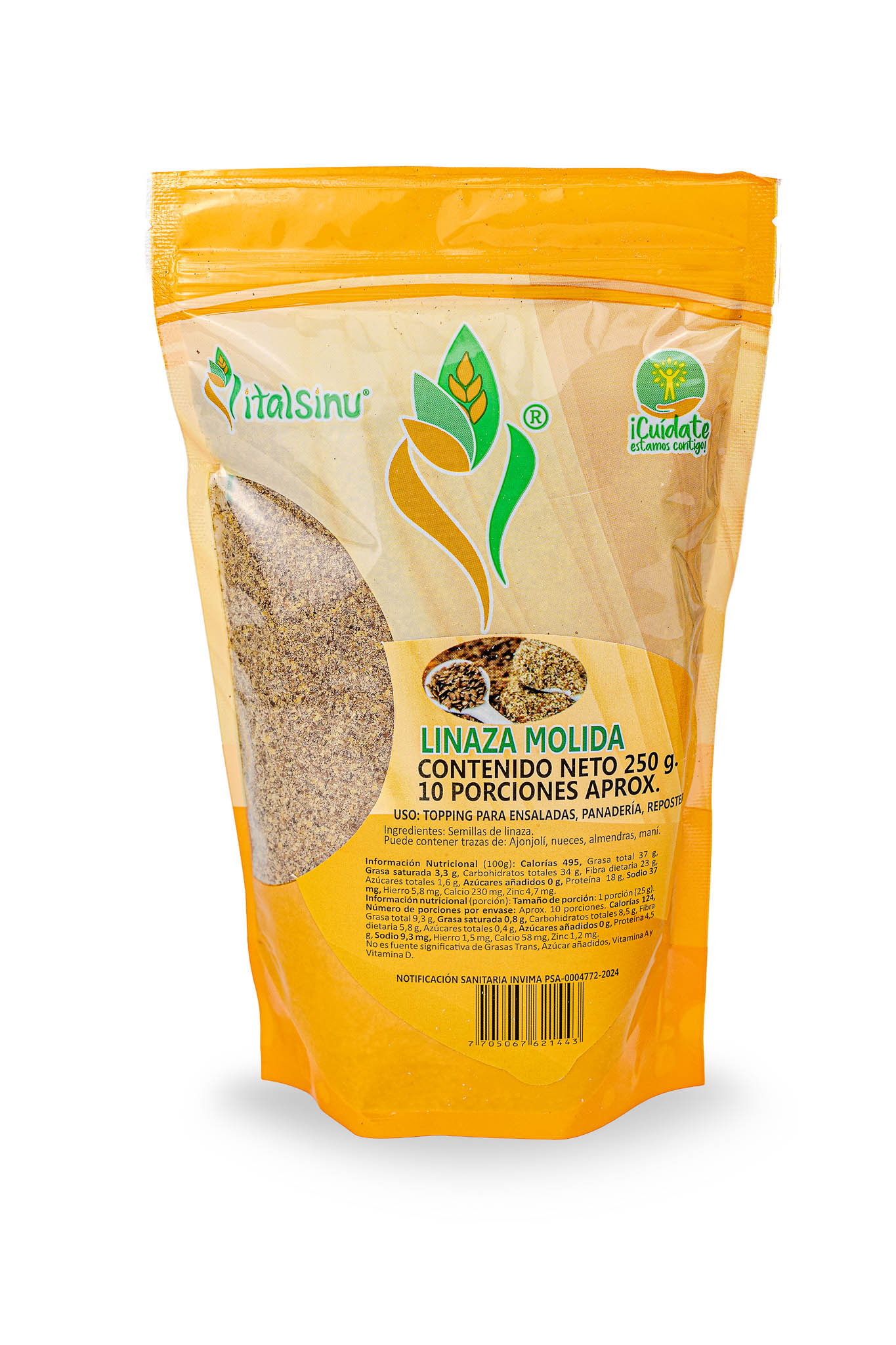 Harina de Linaza 250gr - Presentación disponible
