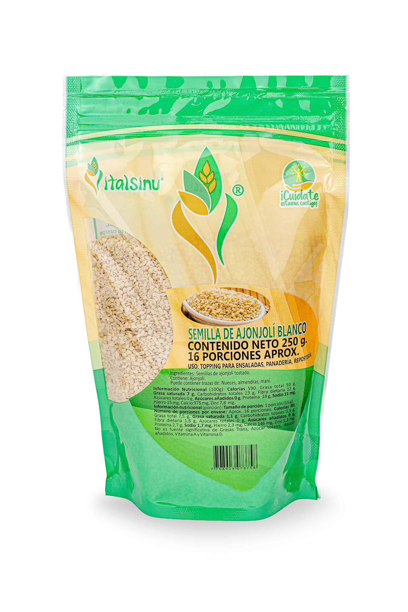 Ajonjolí Blanco 250gr - Presentación disponible