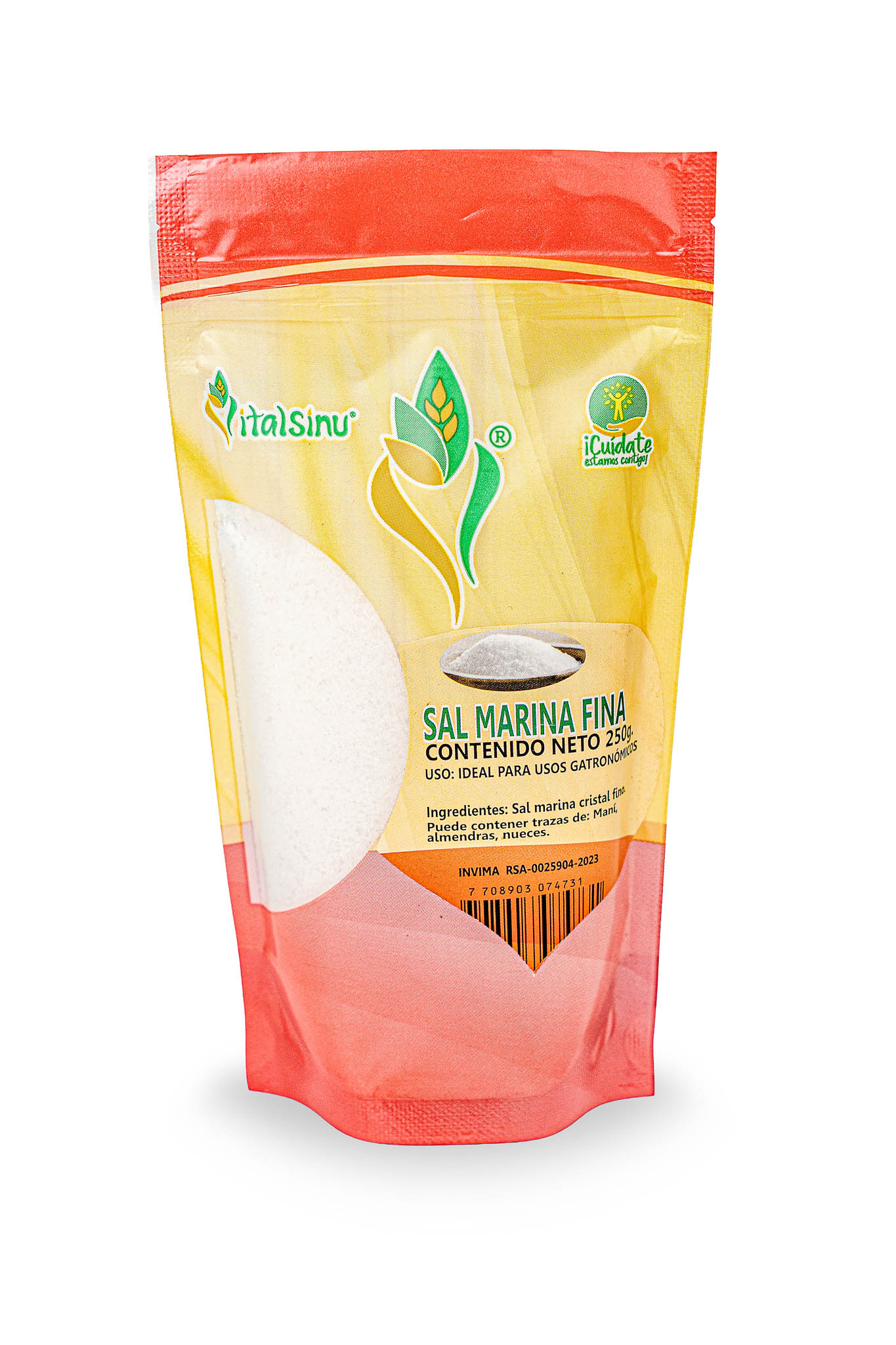 Sal Marina Fina 250gr - Producto saludable Vitalsinú