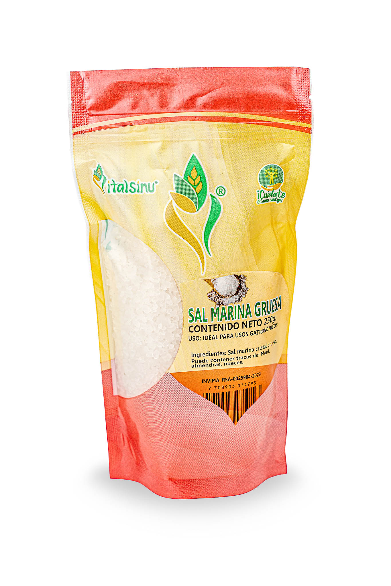 Sal Marina Gruesa 250gr - Producto saludable Vitalsinú