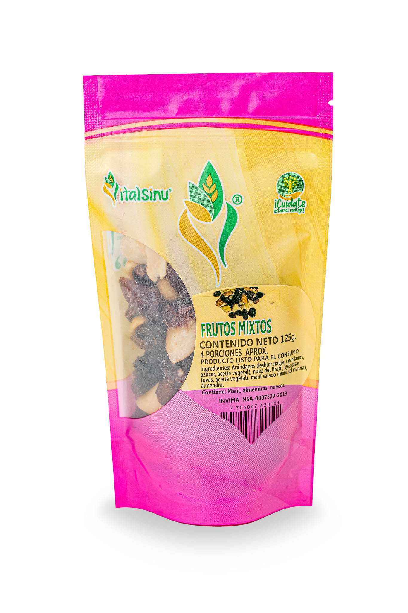 Frutos Mixtos 125gr - Presentación disponible
