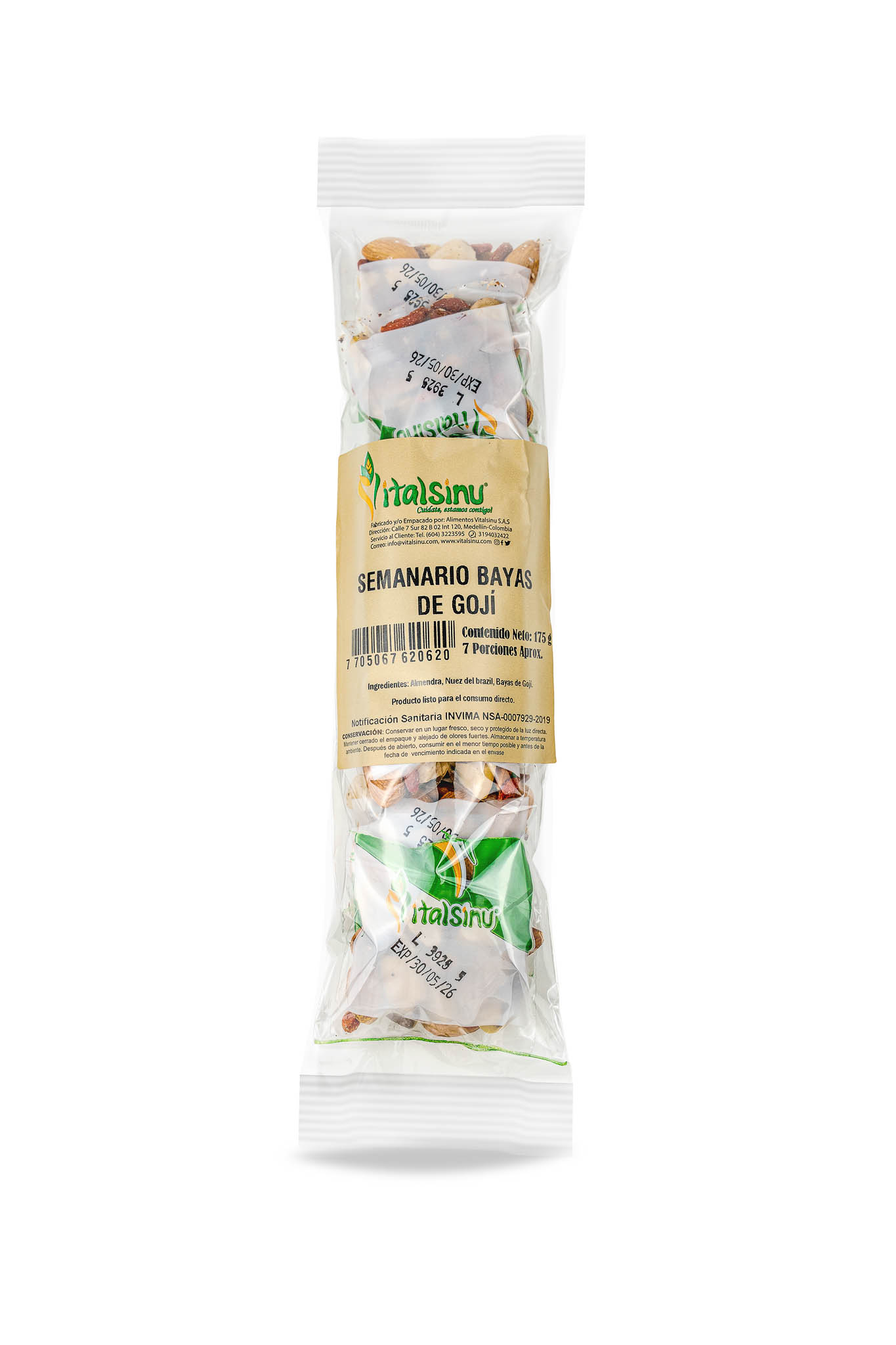 Semanario Bayas de Goji 175gr - Producto saludable Vitalsinú