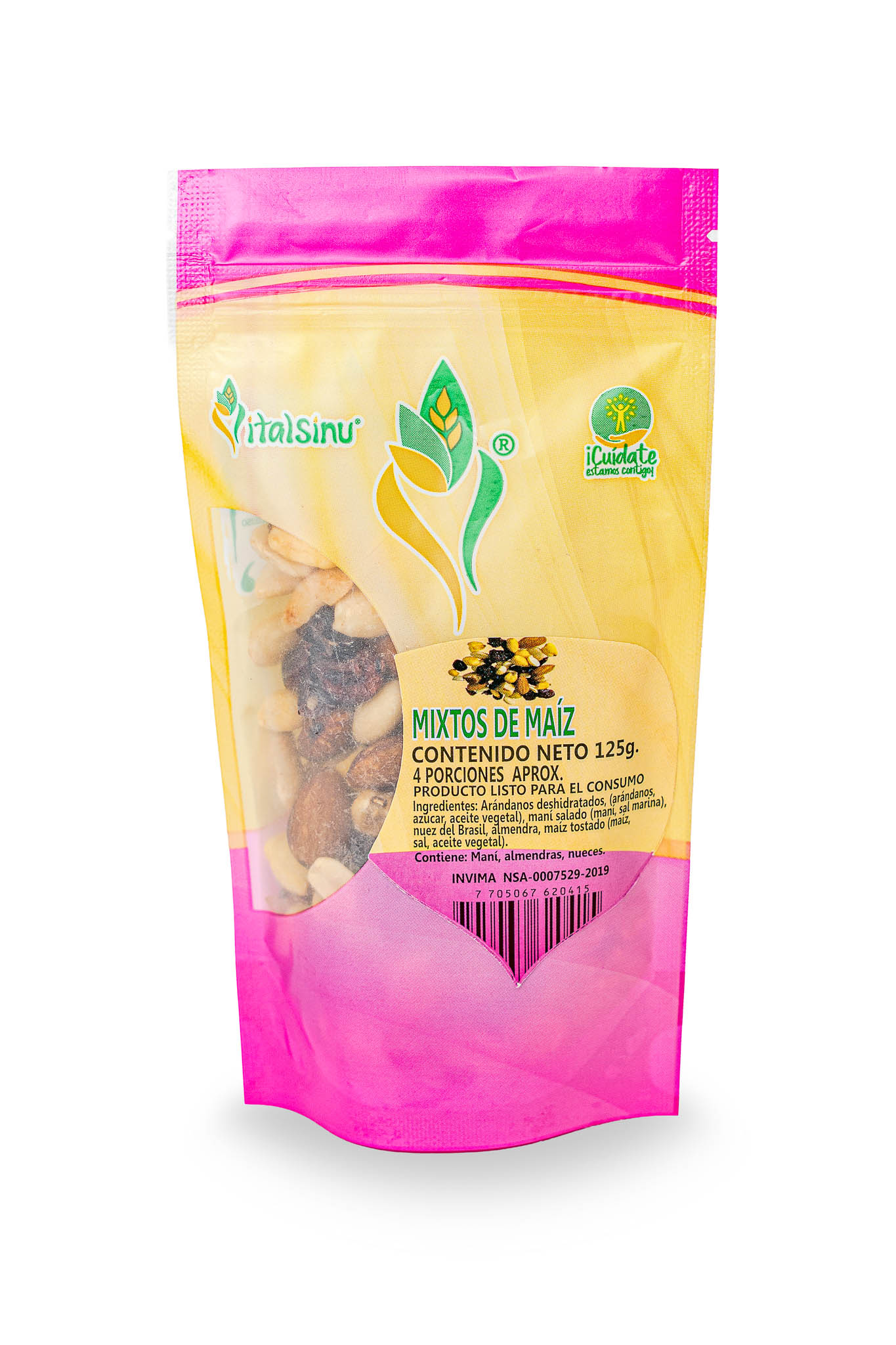 Mix de Maíz 125gr - Producto saludable Vitalsinú