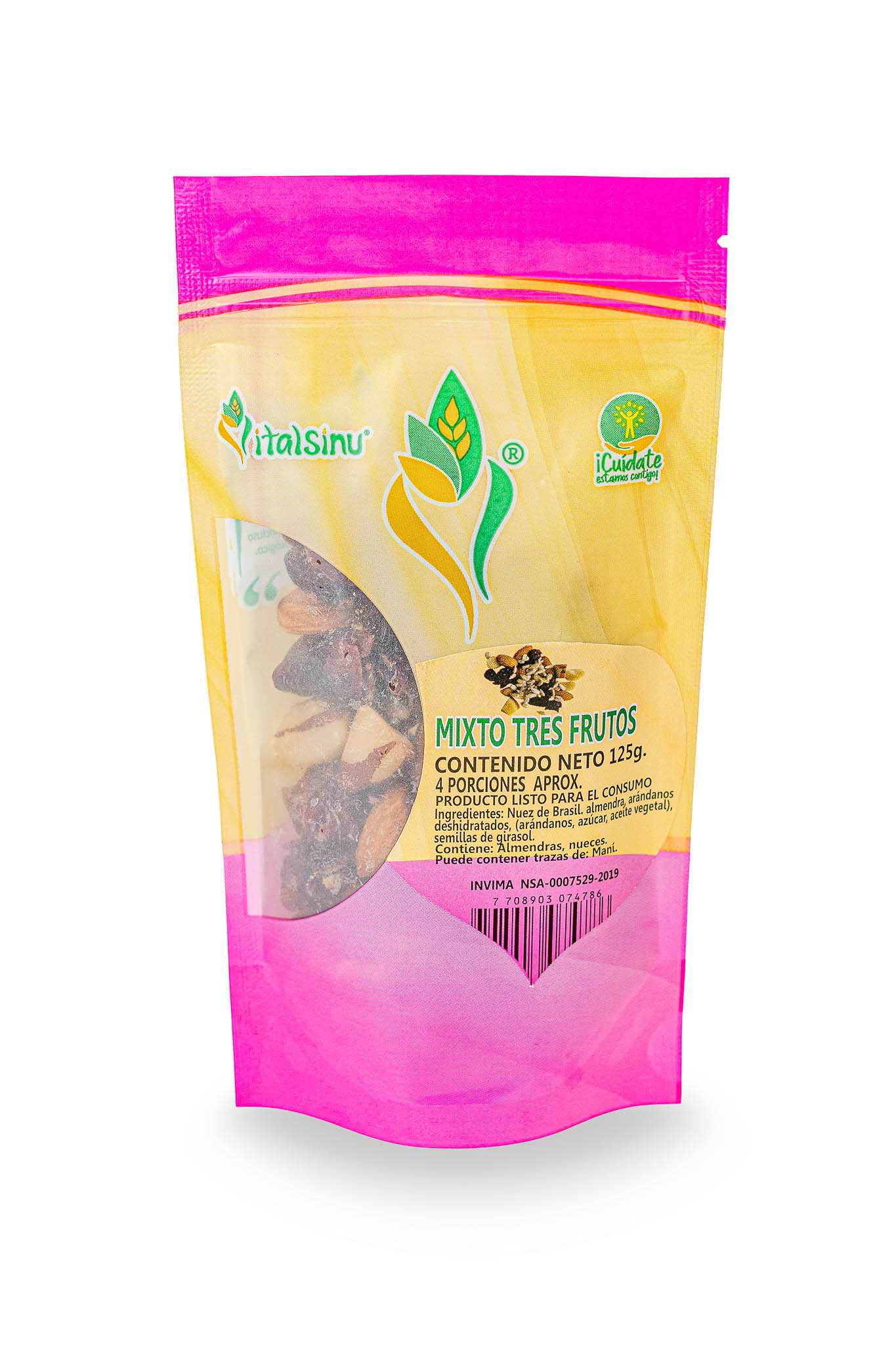 Mixto Tres Frutos 125gr - Presentación disponible