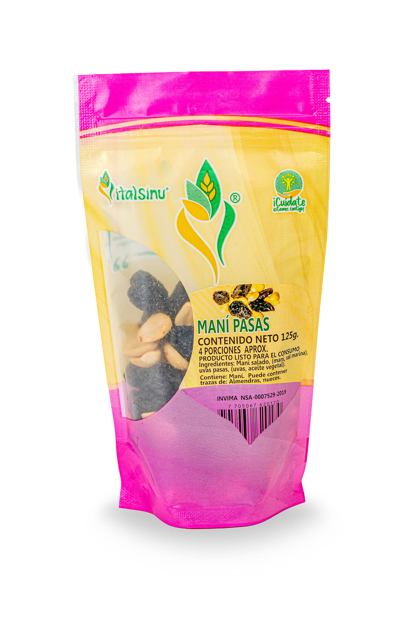 Maní Pasas 125gr - Presentación disponible